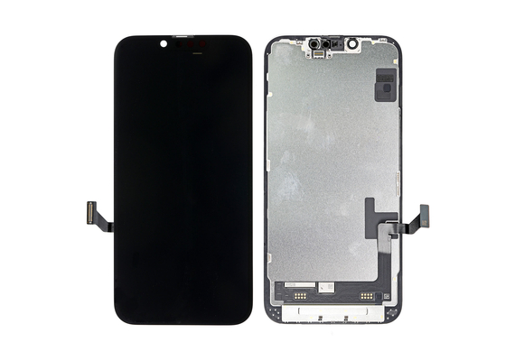 Replacement for iPhone 14 OLED Screen Digitizer Assembly - Black, Condition: After Market Basic 