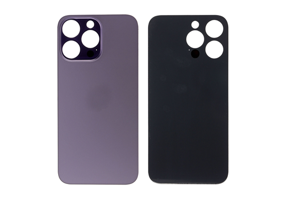Replacement for iPhone 14 Pro Max Back Cover Glass - Deep Purple, Condition: After Market