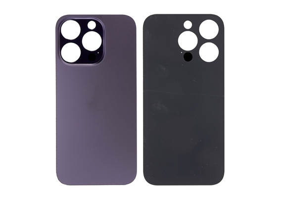 Replacement for iPhone 14 Pro Back Cover Glass - Deep Purple, Condition: After Market