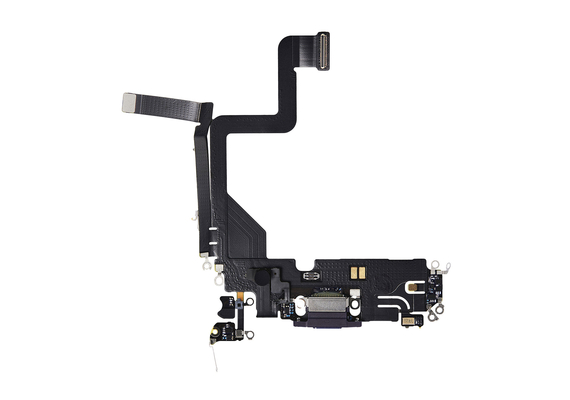 Replacement for iPhone 14 Pro USB Charging Flex Cable - Deep Purple, Option: After Market