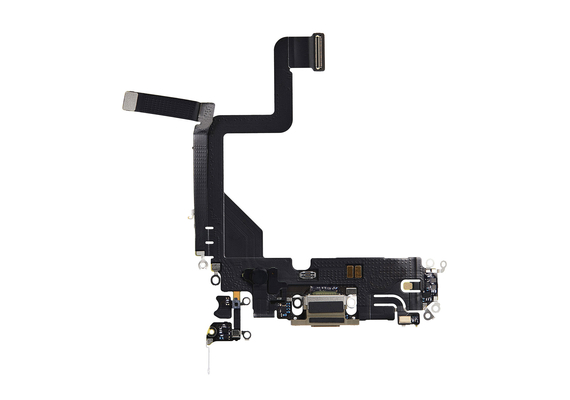 Replacement for iPhone 14 Pro USB Charging Flex Cable - Gold, Option: After Market