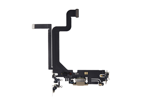 Replacement for iPhone 14 Pro Max USB Charging Flex Cable - Gold, Option: Original New
