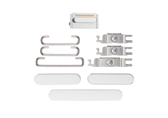 Replacement for iPhone 14 Pro/14 Pro Max Side Button Set - Silver