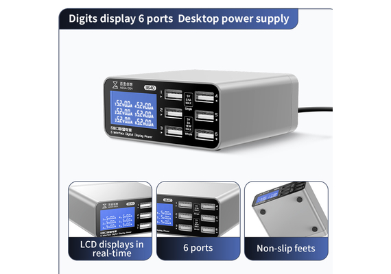 MEGA-IDEA Digits Display Multifunction Desktop Power Supply, Condition: B640