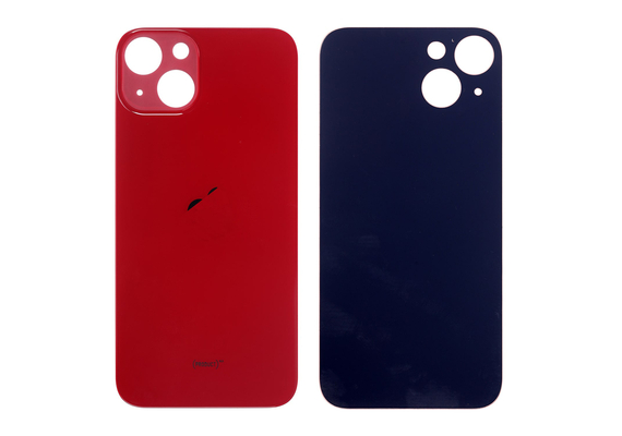 Replacement for iPhone 13 Mini Back Cover Glass - Red, Quality Grade: Original New 