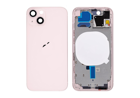 Replacement For iPhone 13 Mini Rear Housing with Frame - Pink, Quality Grade: After Mafket, Verison : International Version 