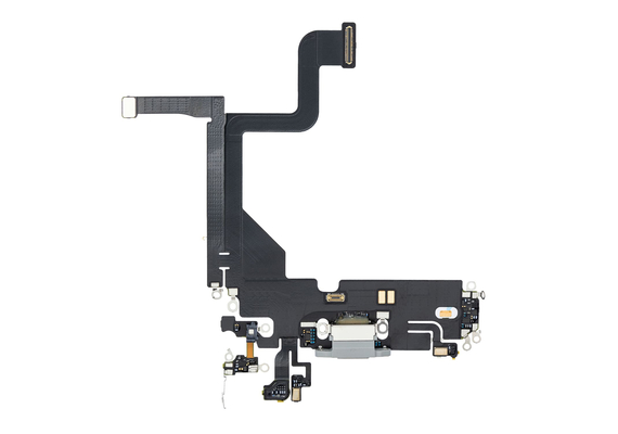 Replacement for iPhone 13 Pro USB Charging Flex Cable - Silver, Option: After Market