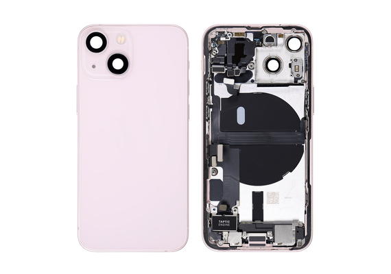 Replacement for iPhone 13 Mini Back Cover Full Assembly - Pink, Quality Grade: Original New , Verison : International Version 