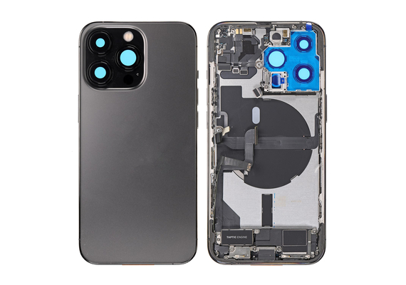 Replacement for iPhone 13 Pro Back Cover Full Assembly - Graphite, Condition: After Market, Verison : US 5G Version  