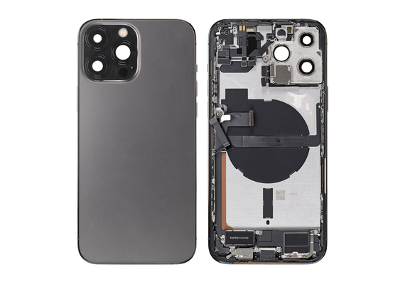 Replacement for iPhone 13 Pro Max Back Cover Full Assembly - Graphite, Condition: After Market, Verison : International Version