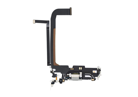 Replacement for iPhone 13 Pro Max USB Charging Flex Cable - Silver, Option: After Market