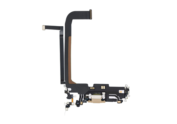 Replacement for iPhone 13 Pro Max USB Charging Flex Cable - Gold, Option: After Market