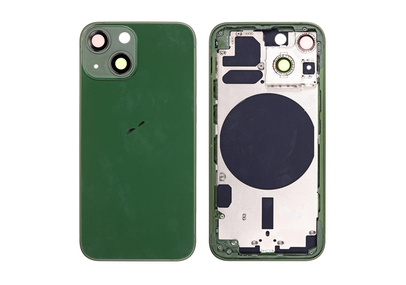 Replacement For iPhone 13 Mini Rear Housing with Frame - Alpine Green, Quality Grade: Original New , Verison : International Version 