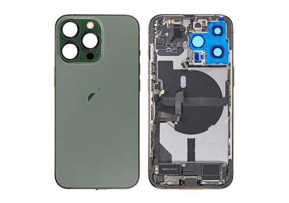 Replacement for iPhone 13 Pro Back Cover Full Assembly - Alpine Green, Condition: Original New , Verison : International Version