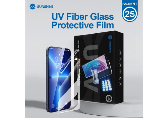 25PCS SUNSHINE SS-057U UV Fiber Glass Protective Film 120*180MM