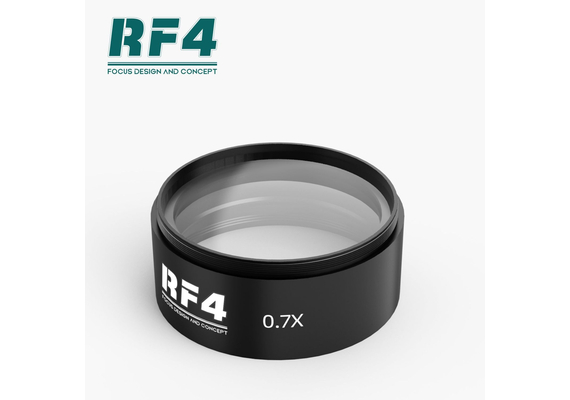 RF4 0.48X 0.5X 0.7X Stereo Microscope Auxiliary Objective Lens Barlow Lens, Option: 0.7X WD120