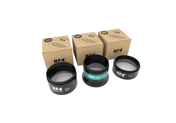 RF4 0.48X 0.5X 0.7X Stereo Microscope Auxiliary Objective Lens Barlow Lens, Option: 0.5X WD165