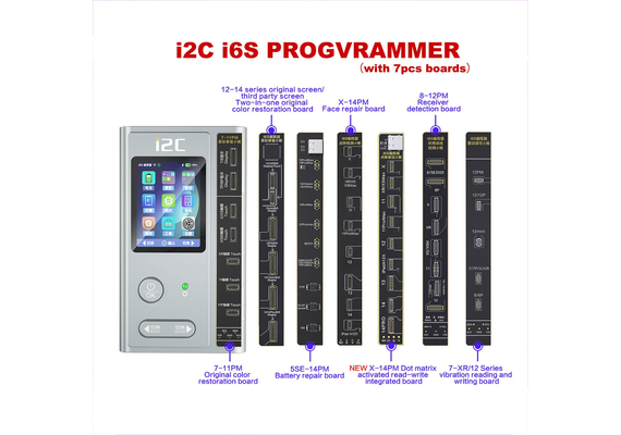 i2C i6S Intelligent Programmer for iPhone 7-14 ProMax True Tone Function Dot Matrix Repair