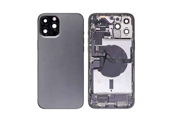 Replacement for iPhone 12 Pro Max Back Cover Full Assembly - Graphite, Condition: After Market, Version: US 5G Version 