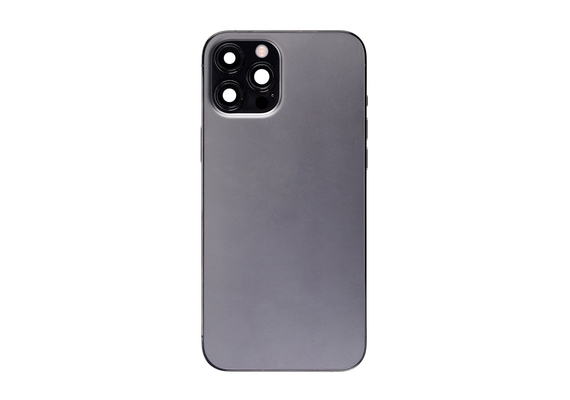 Replacement for iPhone 12 Pro Max Back Cover Full Assembly - Graphite, Condition: Original New , Version: US 5G Version 