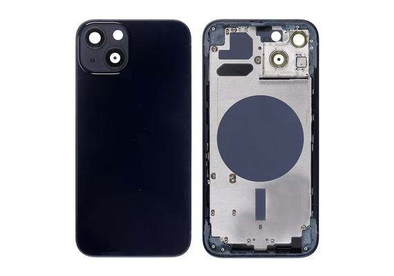 Replacement For iPhone 13 Rear Housing with Frame - Midnight, Condition: After Mafket, Version: US 5G Version 