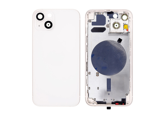 Replacement For iPhone 13 Rear Housing with Frame - Starlight, Condition: After Mafket, Version: US 5G Version 