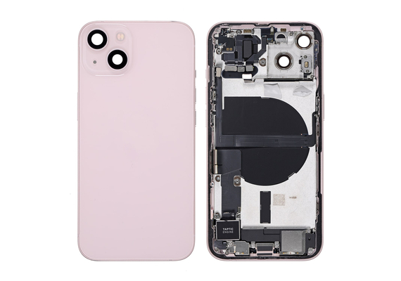 Replacement for iPhone 13 Back Cover Full Assembly - Pink, Condition: After Market, Version: US 5G Version 