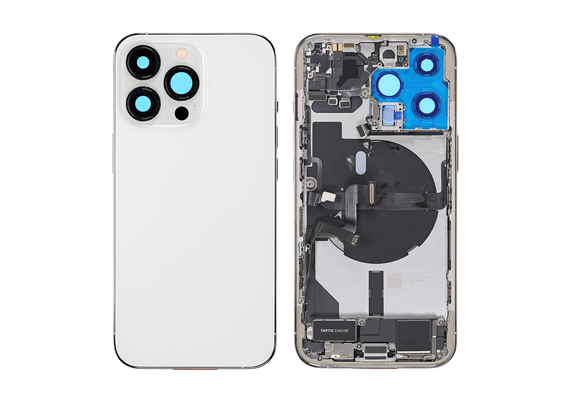 Replacement for iPhone 13 Pro Back Cover Full Assembly - Silver, Condition: Original New , Verison : US 5G Version  