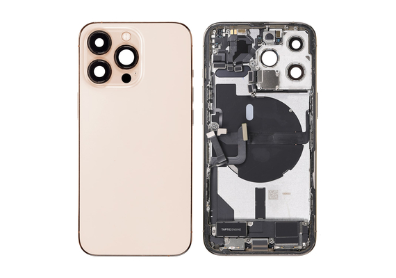 Replacement for iPhone 13 Pro Back Cover Full Assembly - Gold, Condition: After Market, Verison : International Version