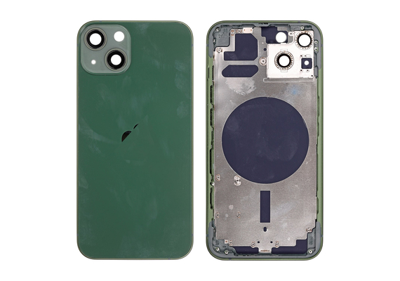 Replacement For iPhone 13 Rear Housing with Frame - Alpine Green, Condition: After Market, Version: US 5G Version 