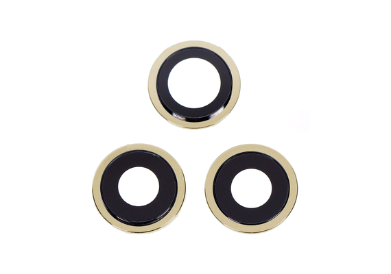 Replacement for iPhone 12 Pro Max Rear Camera Holder with Lens - Gold