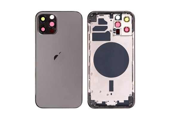 Replacement For iPhone 12 Pro Rear Housing with Frame - Graphite, Condition: Original New, Version: US 5G Version 