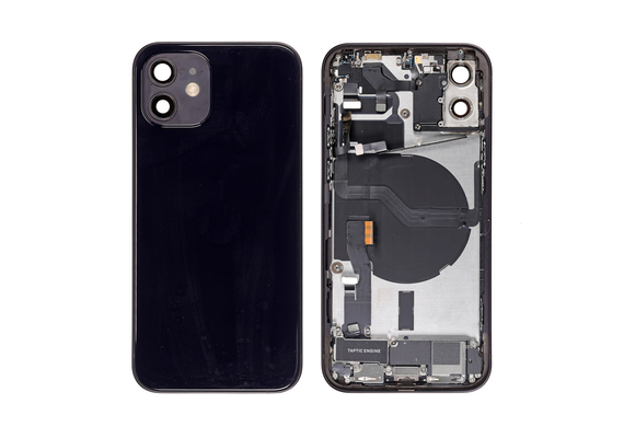 Replacement for iPhone 12 Back Cover Full Assembly - Black