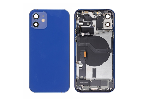 Replacement for iPhone 12 Back Cover Full Assembly - Blue