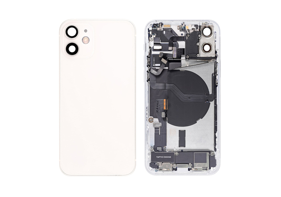 Replacement for iPhone 12 Mini Back Cover Full Assembly - White, Condition: Original New, Version: US 5G