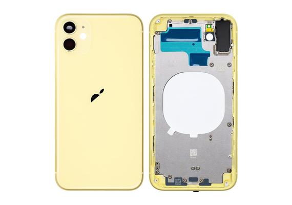 Original Replacement for iPhone 11 Rear Housing with Frame (yellow)