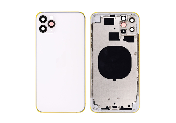 Replacement for iPhone 11 Pro MAX Rear Housing with Frame - Silver