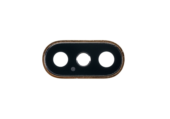 Replacement for iPhone Xs/Xs Max Rear Facing Camera Lens with Bezel - Gold