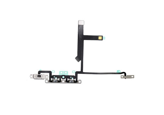 Replacement for iPhone Xs Volume Button Flex Cable with Metal Bracket Assembly