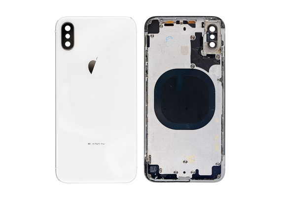 Replacement for iPhone X Rear Housing with Frame - Silver