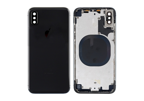 Replacement for iPhone X Rear Housing with Frame - Space Gray