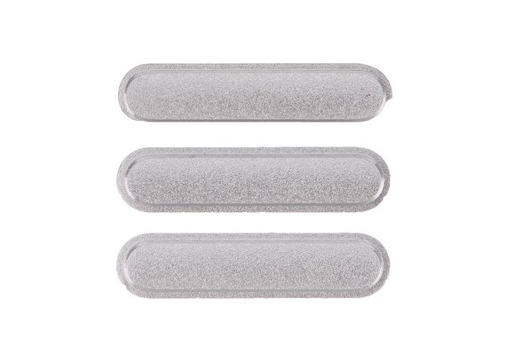 Replacement for iPad Mini 4 Side Keys Replacement (3 pcs/set) - Silver