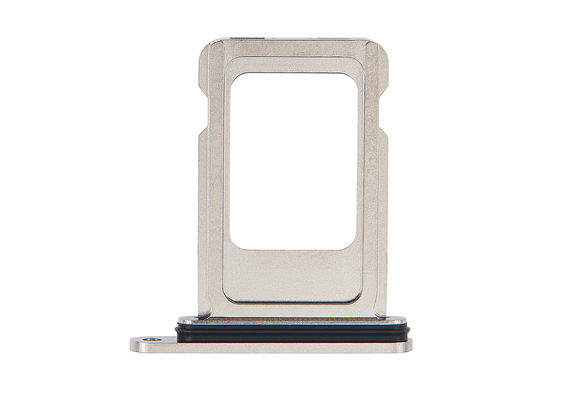 Replacement For iPhone 15 Pro 15 Pro Max Single Sim Card Tray-White Titanium