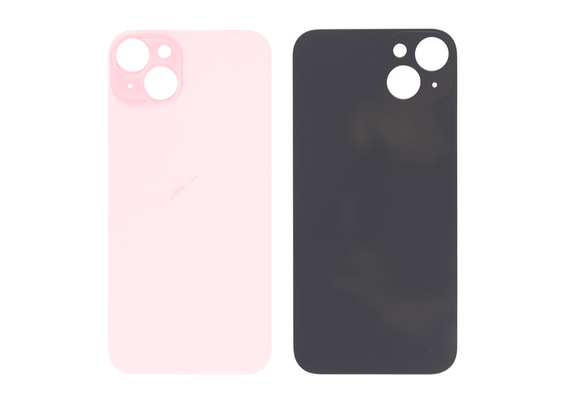 Replacement For iPhone 15 Plus Back Cover Glass-Pink