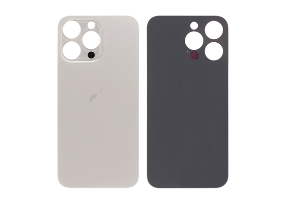 Replacement For iPhone 15 Pro Max Back Cover Glass-Natural Titanium