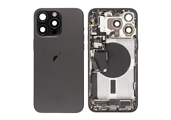 Replacement For iPhone 15 Pro Max Back Cover Full Assembly-Black Titanium