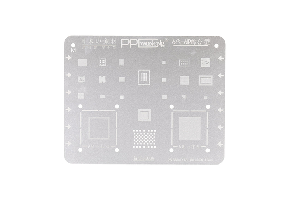 PPD BGA Reballing Stencil Template For iPhone, Type: For iPhone 6/6P