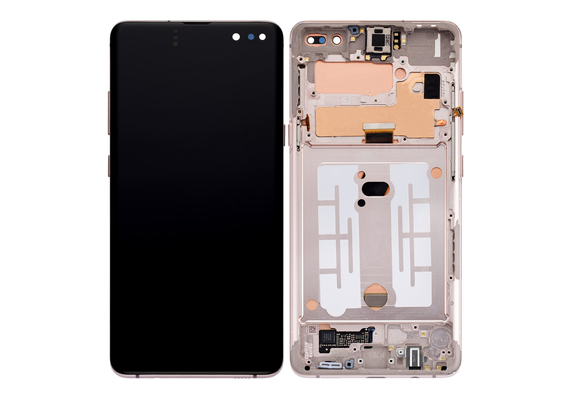 Replacement for Samsung Galaxy S10 5G OLED Screen Digitizer Assembly with Frame - Royal Gold