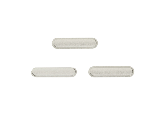 Replacement for iPad Air 2/iPad Pro 9.7/12.9 1st Side Buttons Set - Silver