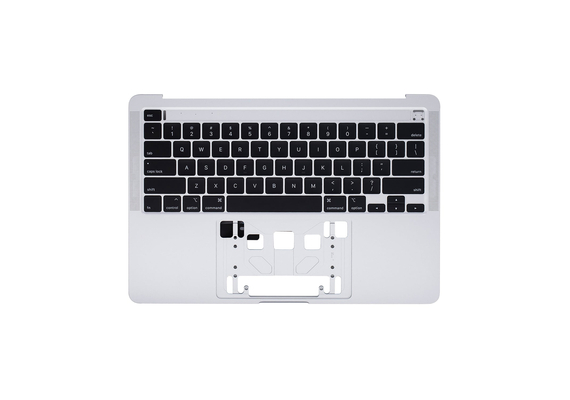 Silver Top Case with Keyboard for MacBook Pro 13" A2289 (Early 2020), Condition: with British English Keyboard  